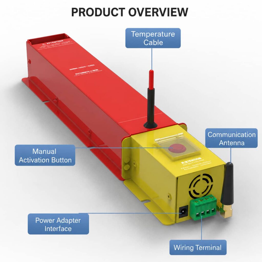 4G efficient intelligent fire extinguisher product details - EcoNewlink