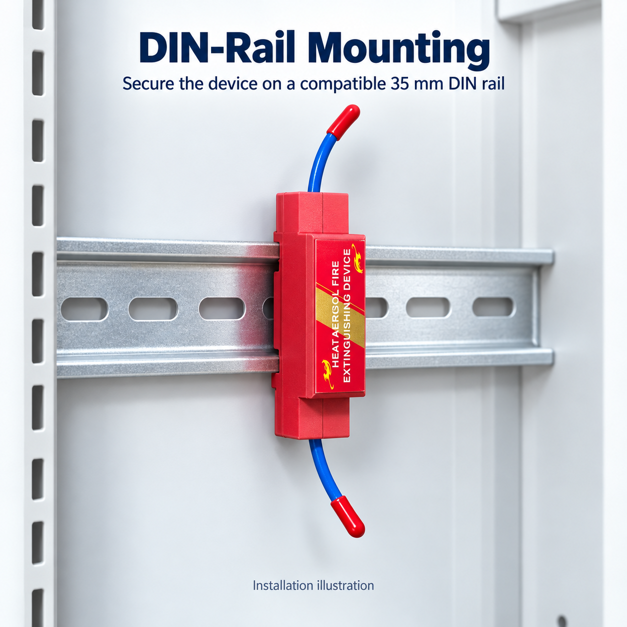 Supplier DIN rail mounting illustration